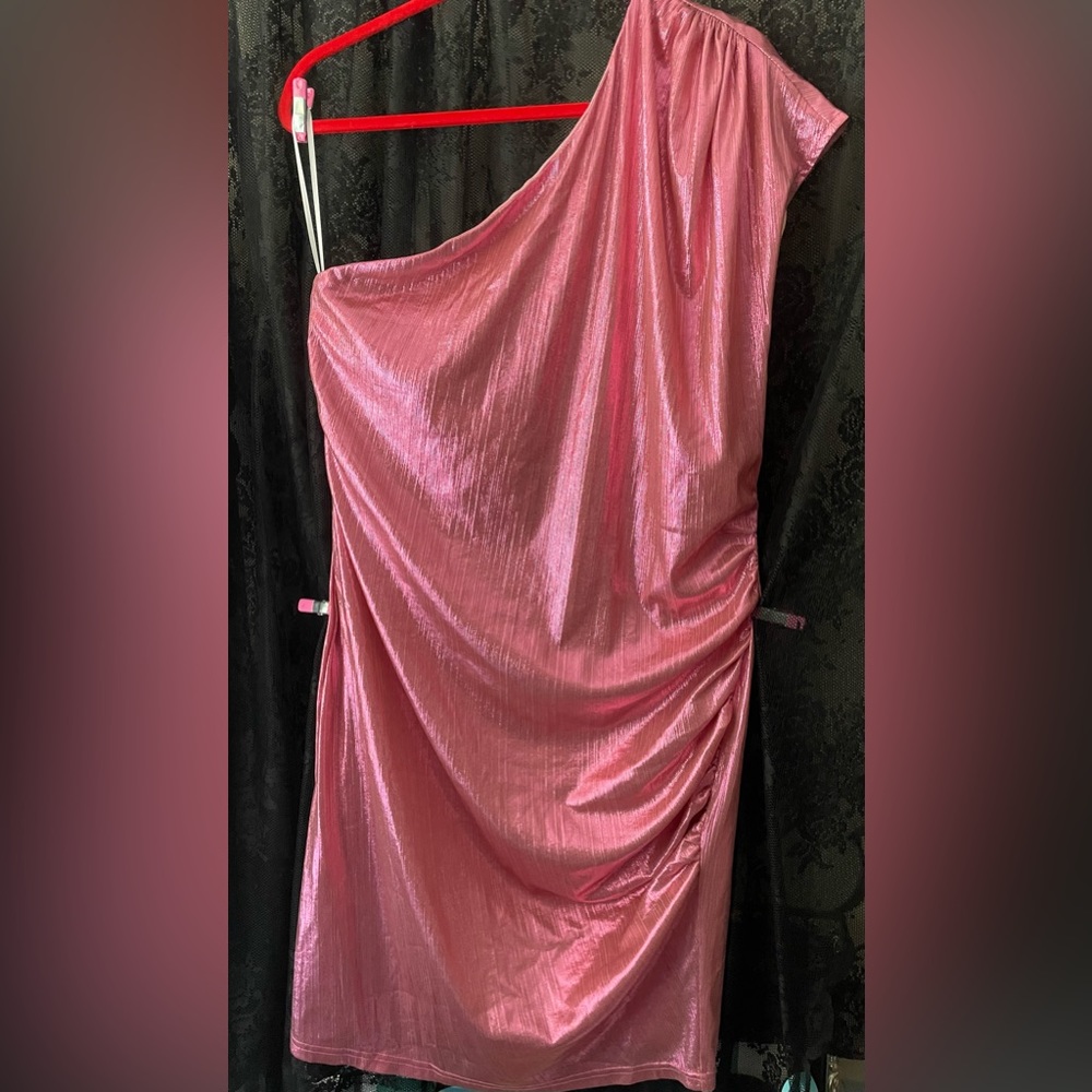 🎀NWTS!  Barbie’s got nothing on you! GRACE KARIN Satin iridescent pink dress!
